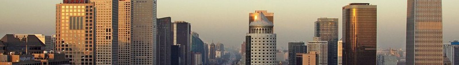 Location de jet privé : Pékin au coucher du soleil.