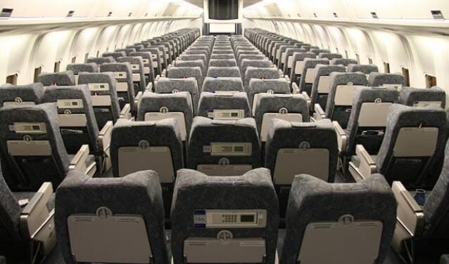 location jet privé - Cabine vide de BOEING 767-300