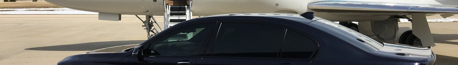 BMW avec un Falcon 7X