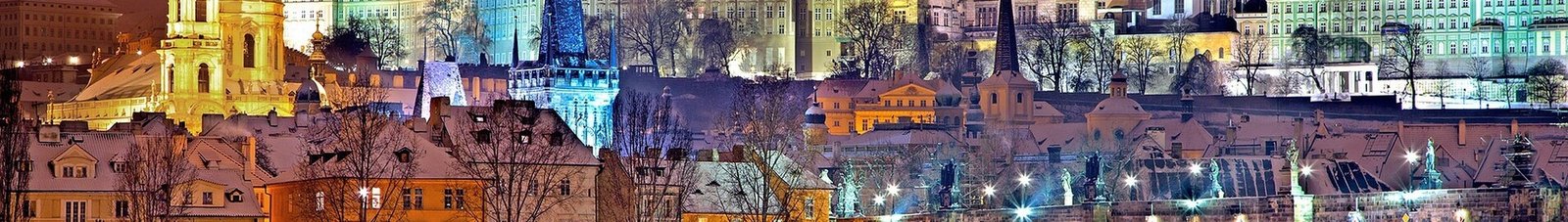 location jet privé : Prague la nuit, château illuminé