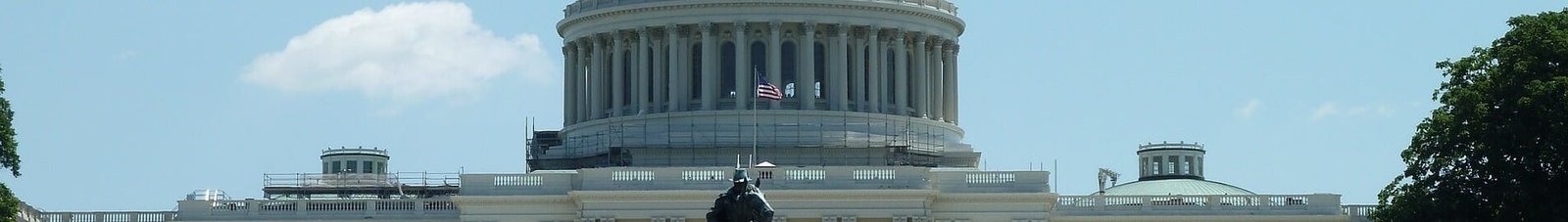 Capitole Washington, statue, ciel dégagé, monument emblématique