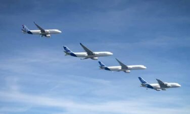 location de jet privé : quatre avions en formation