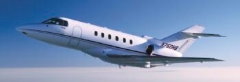 location de jet privé, Hawker 750 N750KB en vol.