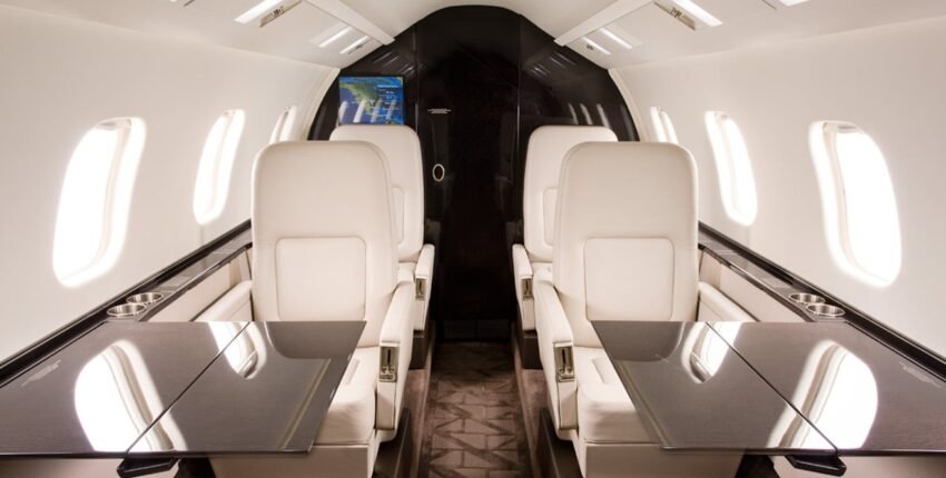 location de jet privé - Intérieur luxueux du Learjet 60