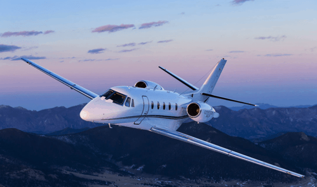 Extérieur jet privé Citation Excel - GCD Logistique Aviation