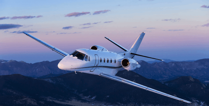 Extérieur jet privé Citation Excel - GCD Logistique Aviation