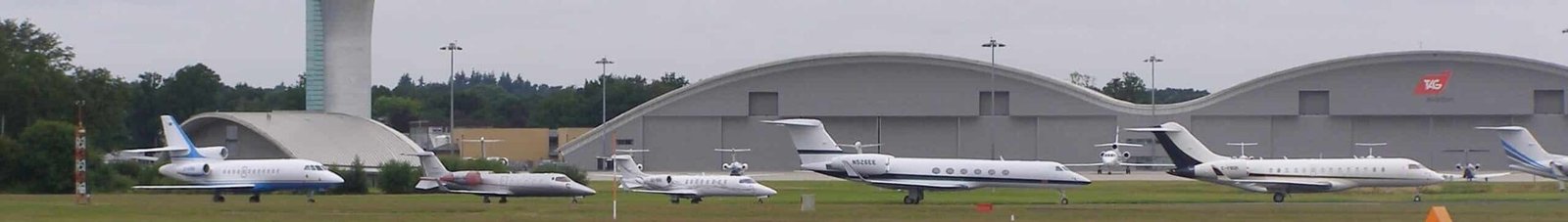 location de jet privé sur une piste à Farnborough