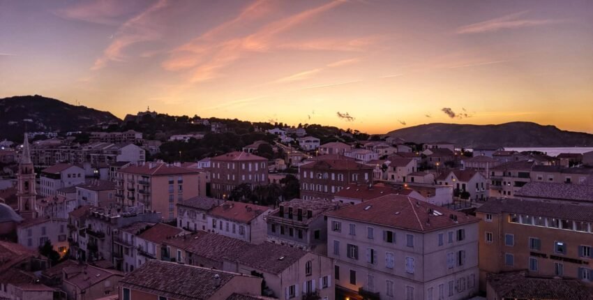 Calvi coucher de soleil