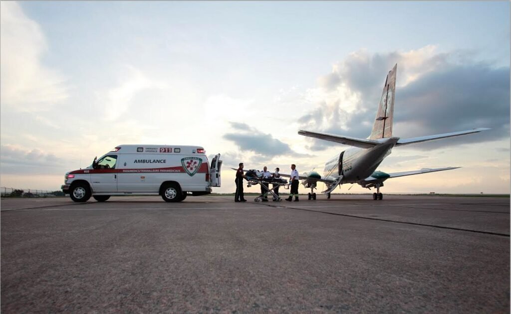 location de jet privé - transfert patient sur ERJ 145