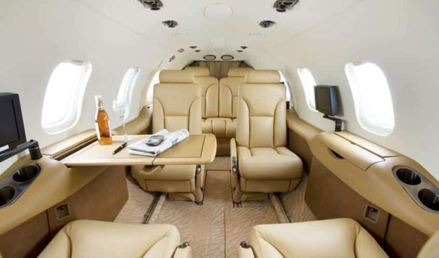 Learjet 31 intérieur luxe - location jet privé.