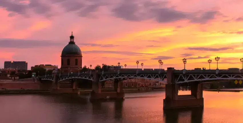 Toulouse couché de soleil