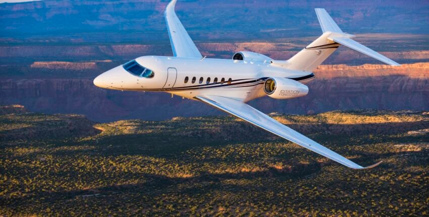 Citation Longitude en vol