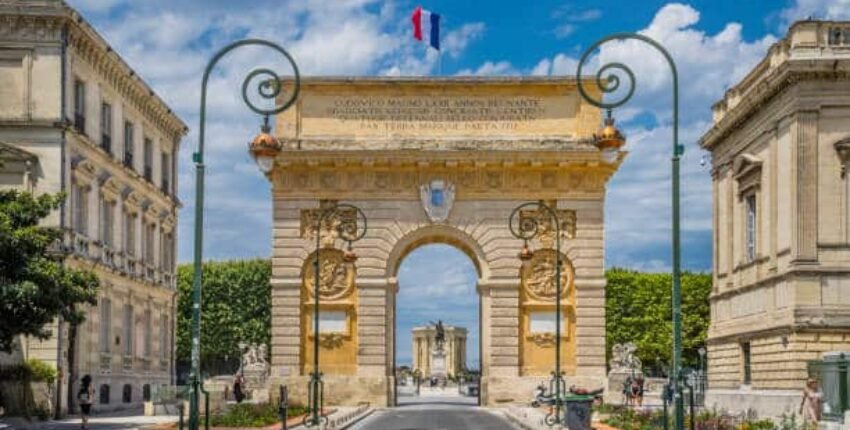 Montpellier, porte du Peyrou