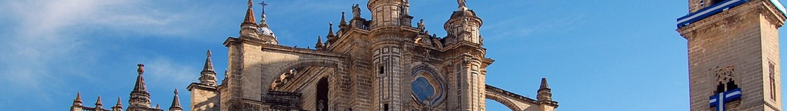 Cathédrale Jerez de la Frontera par beau temps.
