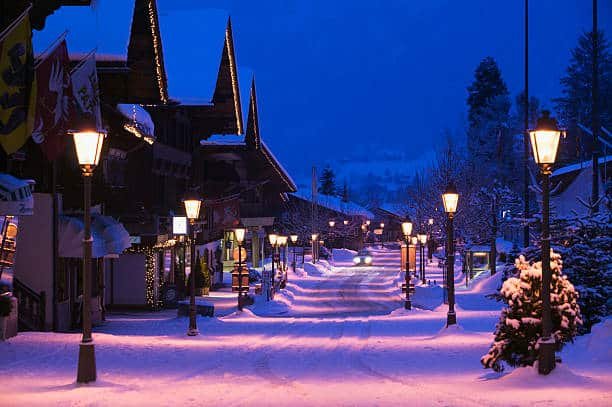 Gstaad, station de ski en Suisse