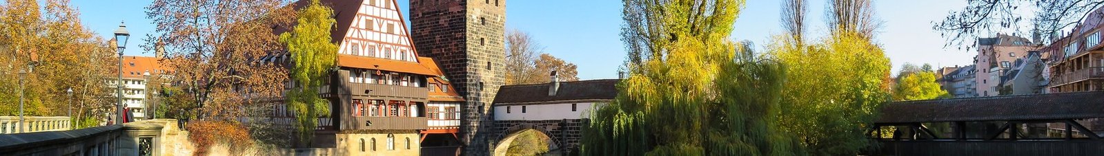 Vue pittoresque de Nuremberg en automne.