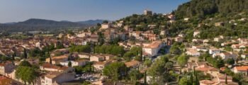 Panoramic,View,Of,A,City,,Cuers,,Var