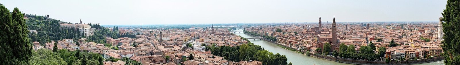 Vérone : emplacement de jet privé, vue panoramique.