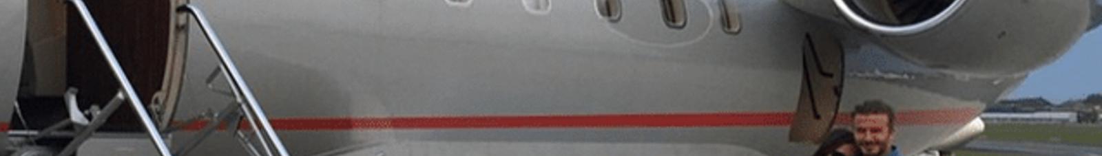 private jet David Beckham