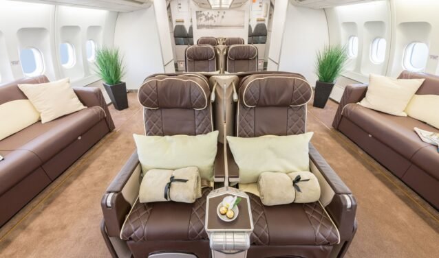 Location jet privé - Luxueuse cabine AIRBUS A340.