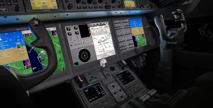 location jet privé - Cockpit d'un GULFSTREAM G280 luxueux.