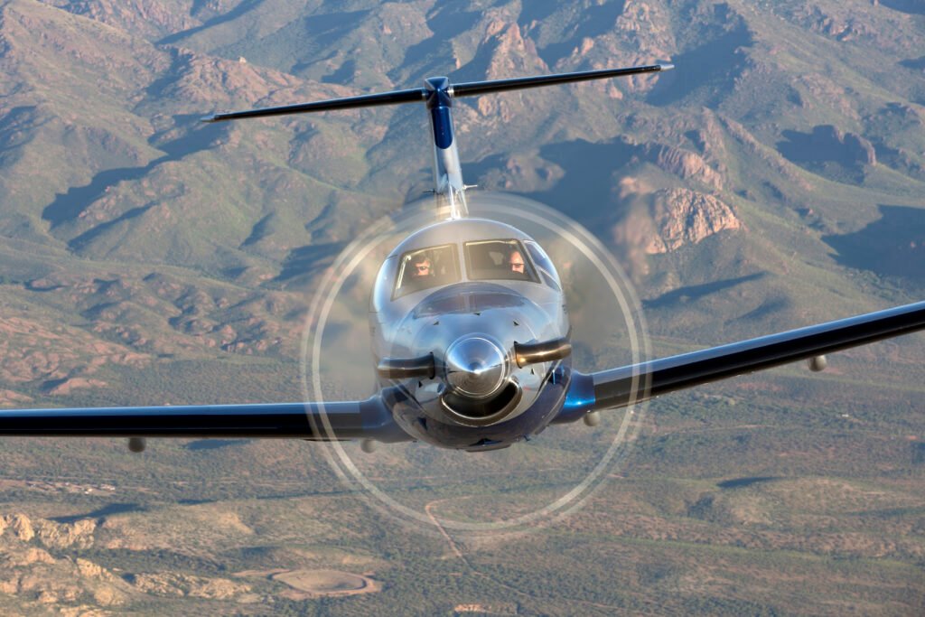 Pilatus PC-12 - en vol