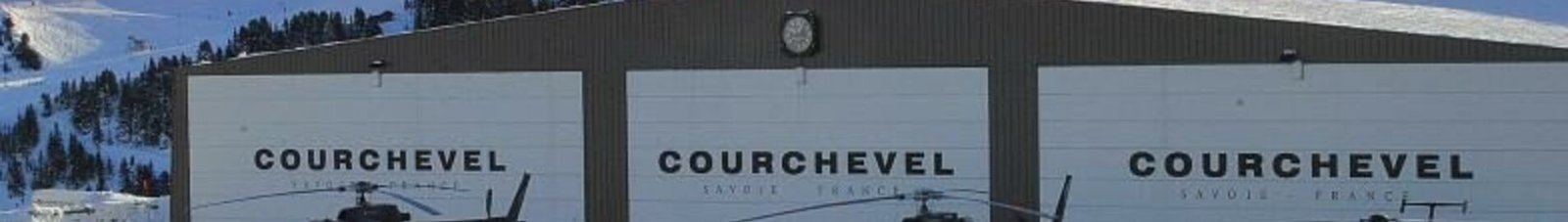 Courchevel location helicoptere