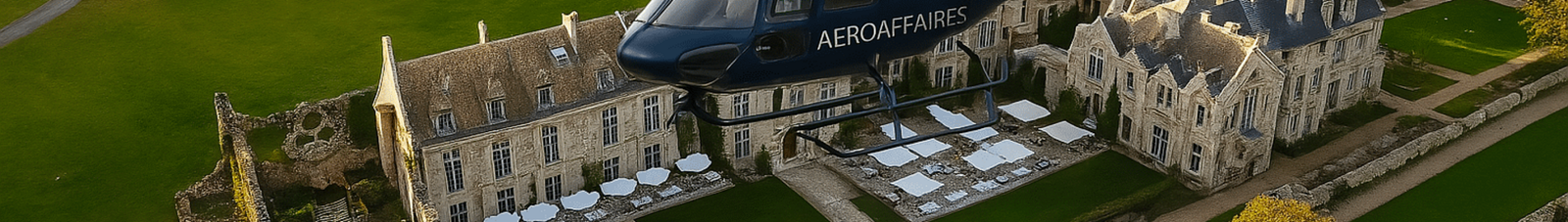 helicopter abbaye des vaux de cernay