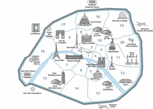 Map paris helicopter tour Map paris helicopter tour